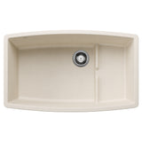 Blanco Performa Cascade SILGRANIT 32" Single Bowl Undermount Kitchen Sink with Colander Blanco