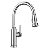 Blanco Empressa High Arc Pull-Down Dual-Spray Kitchen Faucet Blanco