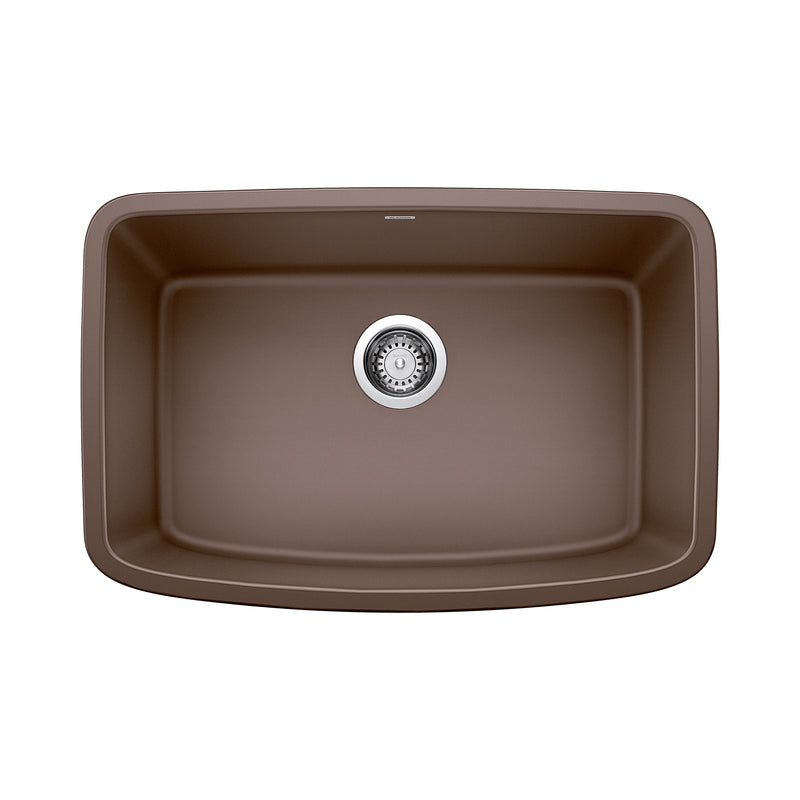 Blanco Valea SILGRANIT 27" Single Bowl Undermount Kitchen Sink Blanco