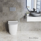 Swiss Madison St. Tropez Back to Wall Concealed Tank Toilet Bowl,