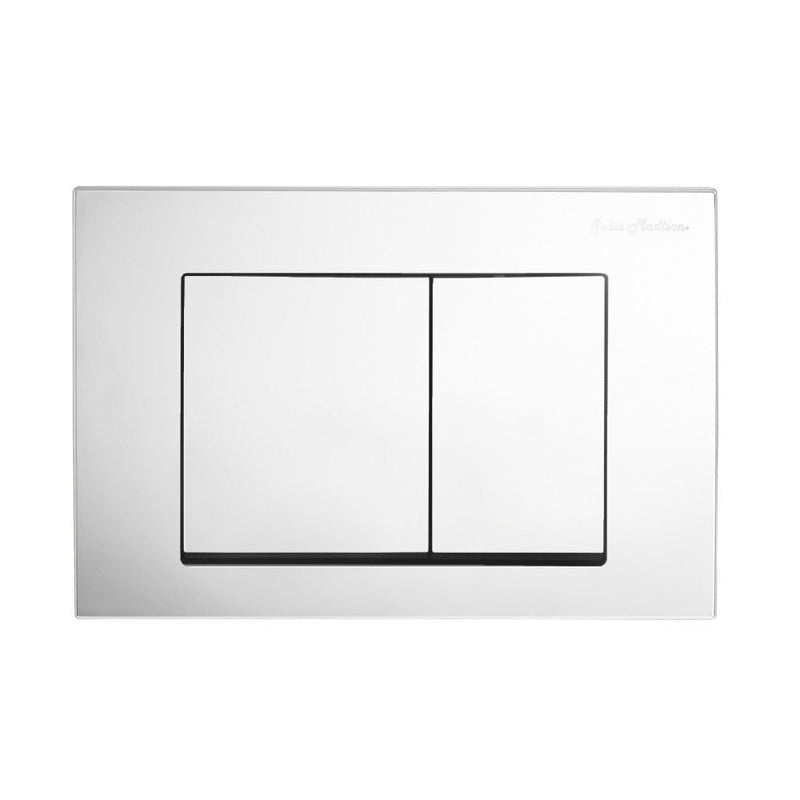 Swiss Madison Wall Mount Dual Flush Actuator plate with Square Push Buttons Swiss Madison