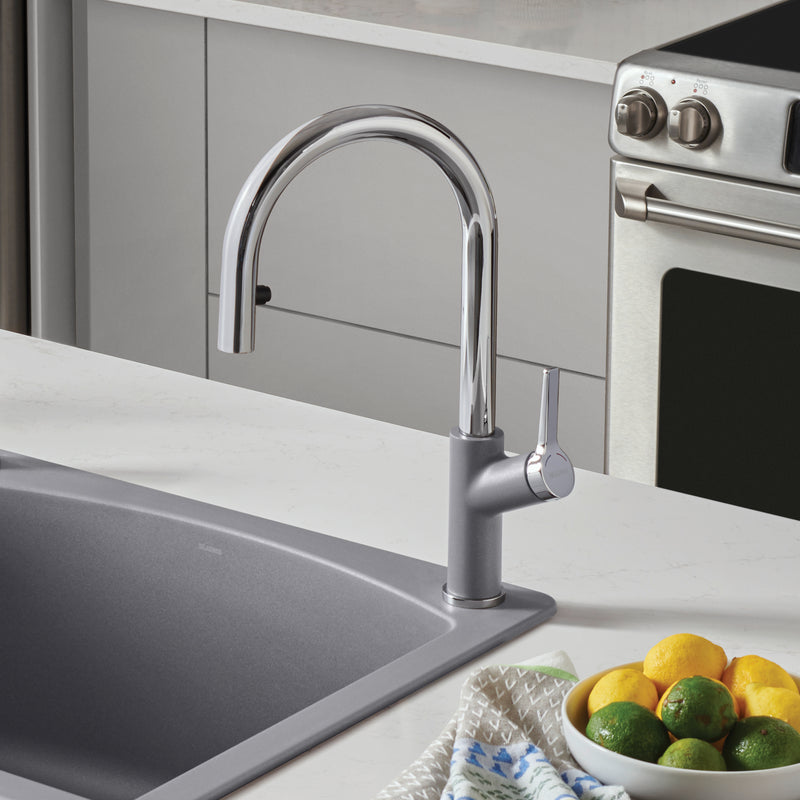 Blanco Urbena Pull-Down Dual-Spray Kitchen Faucet Blanco