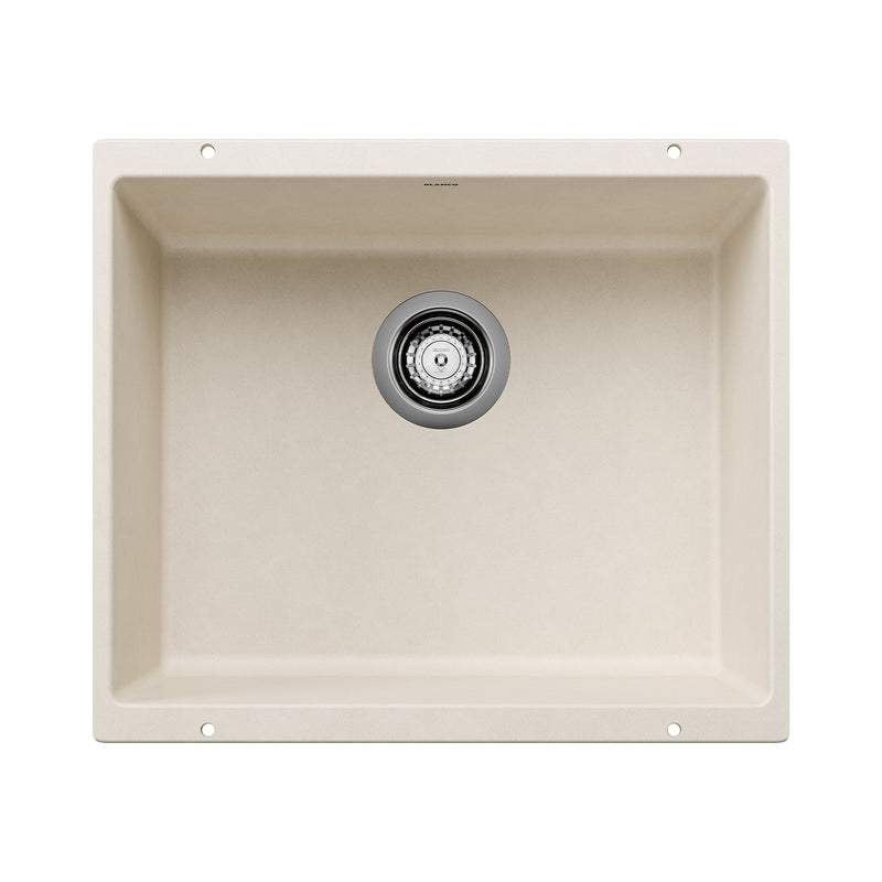 Blanco Precis SILGRANIT 21" Single Bowl Undermount Kitchen Sink Blanco