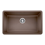 Blanco Precis SILGRANIT 32" Super Single Undermount Kitchen Sink Blanco