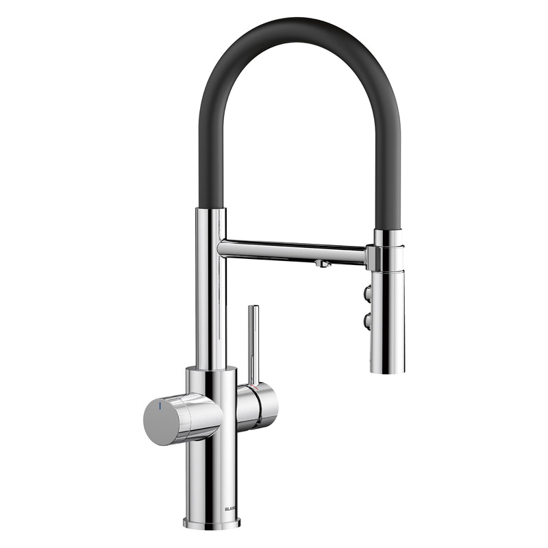 Blanco Catris Flexo Filter-Ready Semi-Pro Pull-Down Dual-Spray Kitchen Faucet Blanco