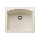 Blanco Diamond SILGRANIT 25" Single Bowl Dual Mount Kitchen Sink Blanco