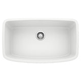 Blanco Valea SILGRANIT 32" Super Single Undermount Kitchen Sink Blanco