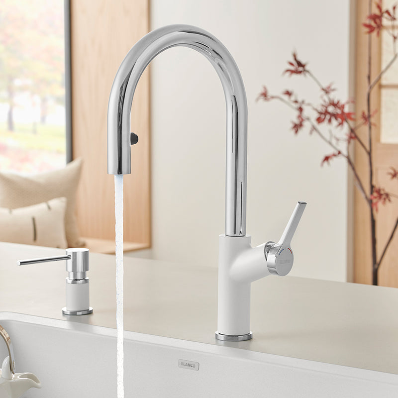 Blanco Urbena Pull-Down Dual-Spray Kitchen Faucet Blanco