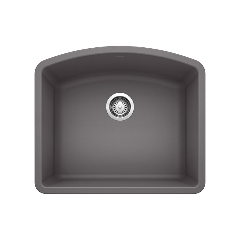 Blanco Diamond SILGRANIT 24" Single Bowl Undermount Kitchen Sink Blanco