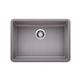 Blanco Precis SILGRANIT 25" ADA Single Bowl Undermount Kitchen Sink Blanco