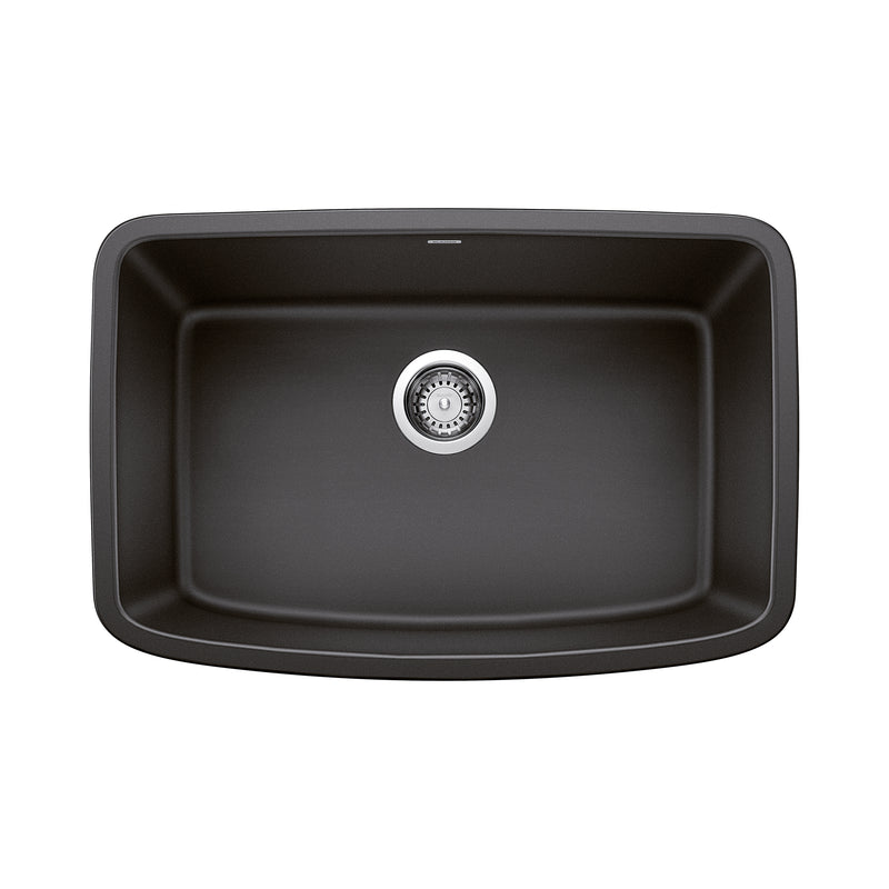 Blanco Valea SILGRANIT 27" Single Bowl Undermount Kitchen Sink Blanco