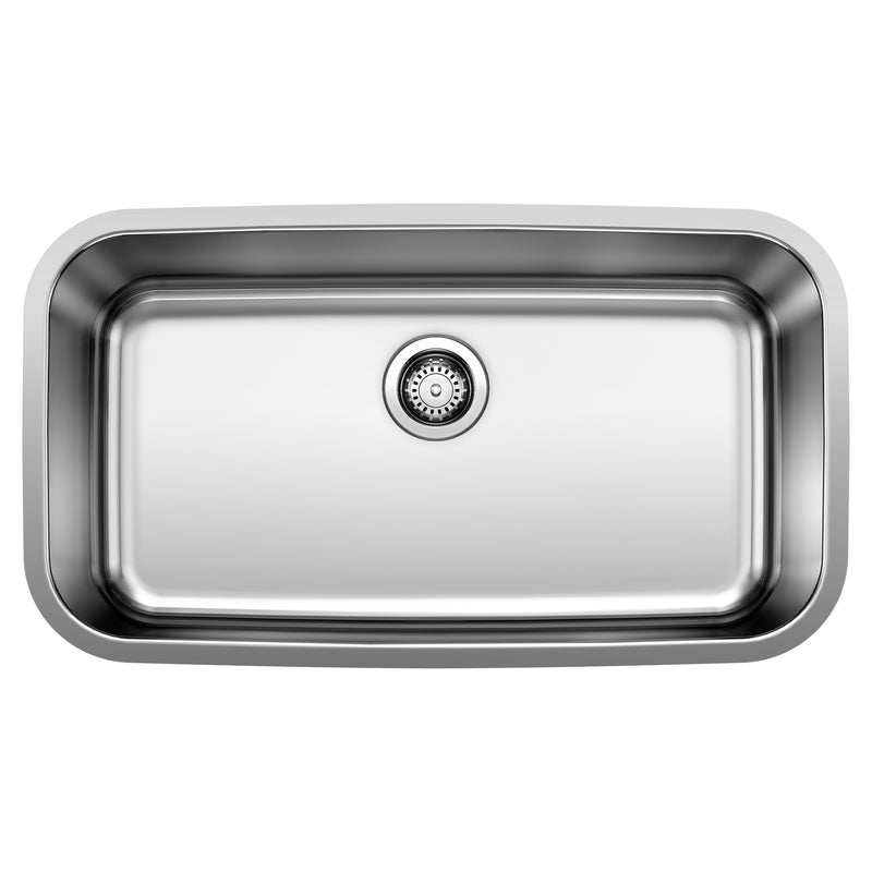 Blanco Stellar 32" Single Bowl Undermount Stainless Steel Kitchen Sink Blanco