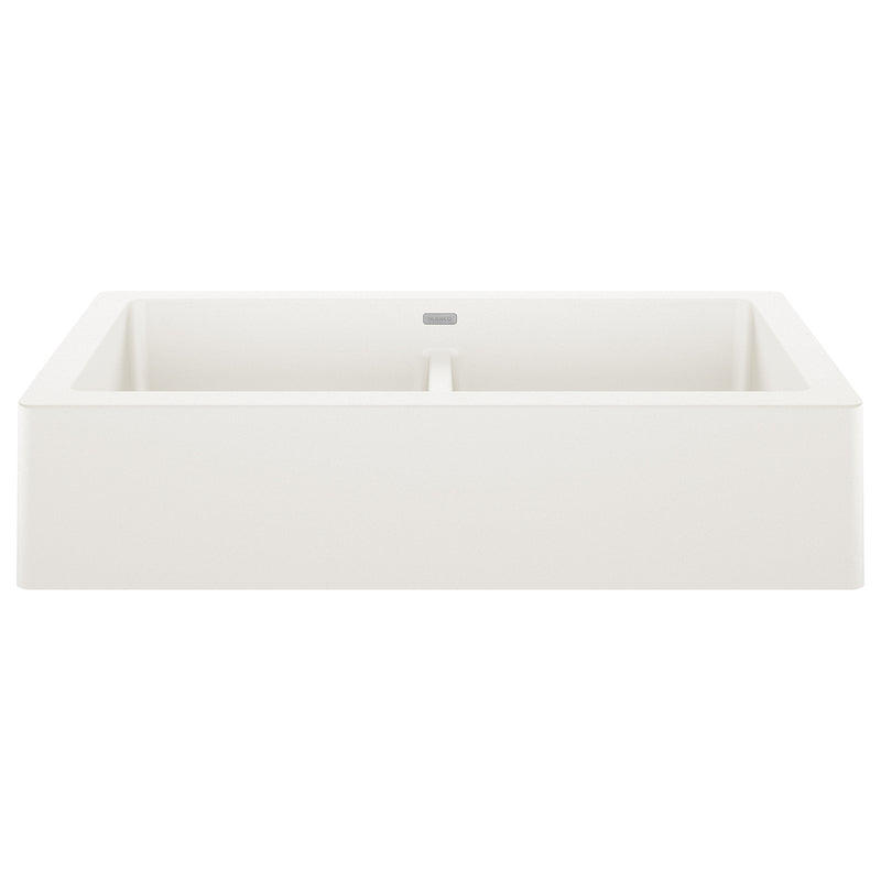 Blanco Vintera SILGRANIT 33" Double Bowl Apron-Front Farmhouse Sink Blanco