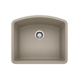 Blanco Diamond SILGRANIT 24" Single Bowl Undermount Kitchen Sink Blanco