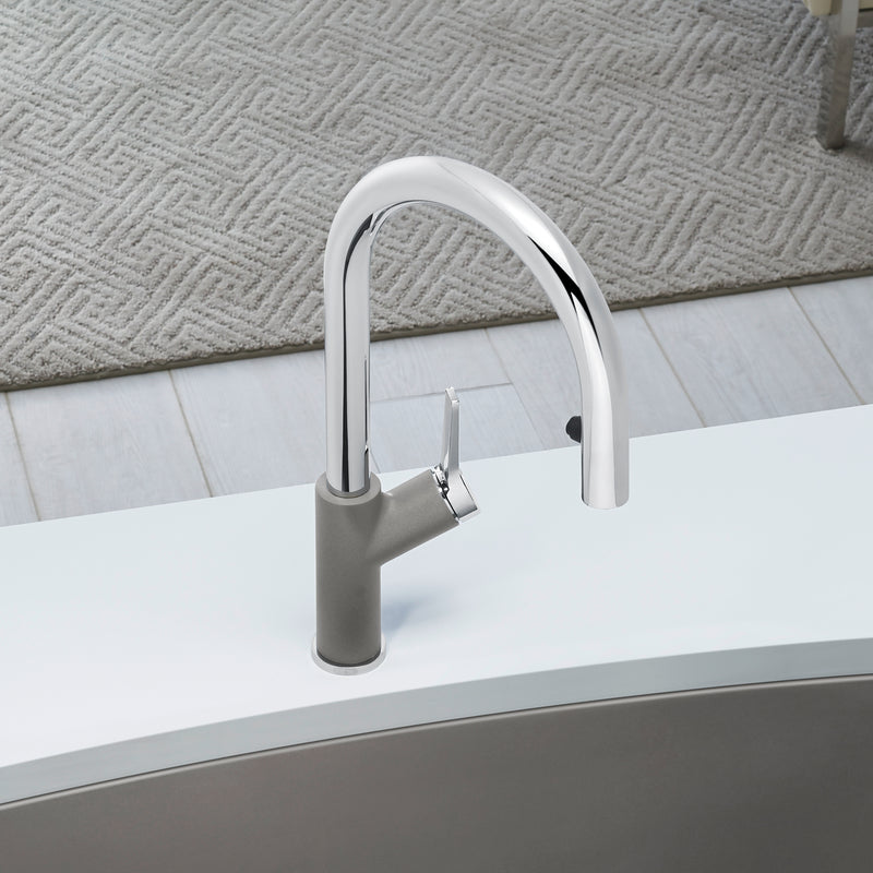 Blanco Urbena Pull-Down Dual-Spray Kitchen Faucet Blanco