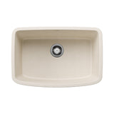 Blanco Valea SILGRANIT 27" Single Bowl Undermount Kitchen Sink Blanco