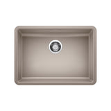 Blanco Precis SILGRANIT 25" ADA Single Bowl Undermount Kitchen Sink Blanco