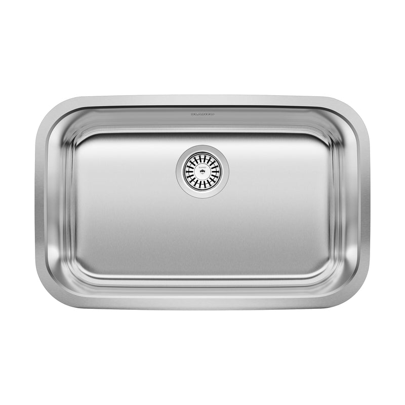 Blanco Stellar 28" Single Bowl Undermount Stainless Steel ADA Kitchen Sink Blanco