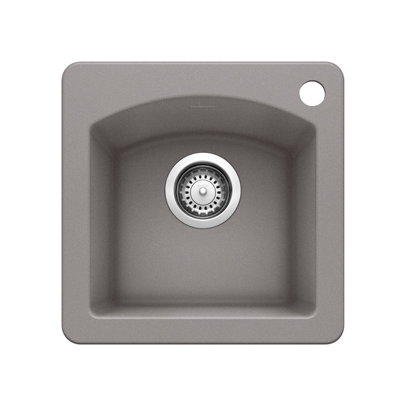 Blanco Diamond SILGRANIT 15" Dual Mount Bar Sink Blanco