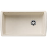 Blanco Diamond SILGRANIT 33" Super Single Undermount Kitchen Sink Blanco