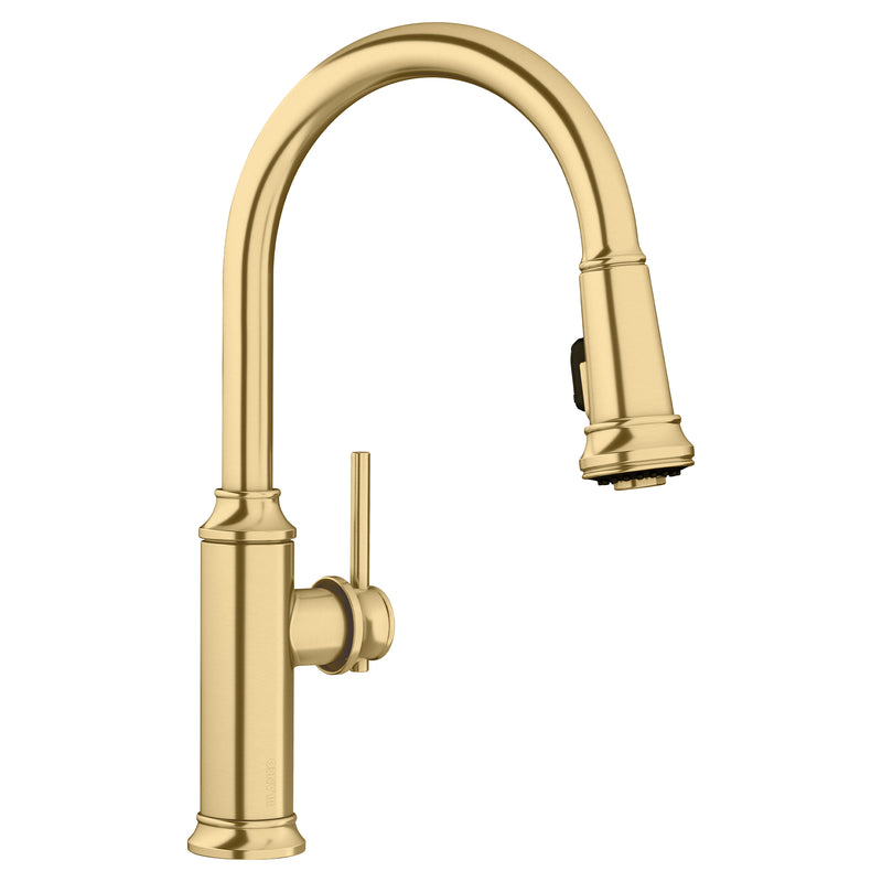 Blanco Empressa High Arc Pull-Down Dual-Spray Kitchen Faucet Blanco