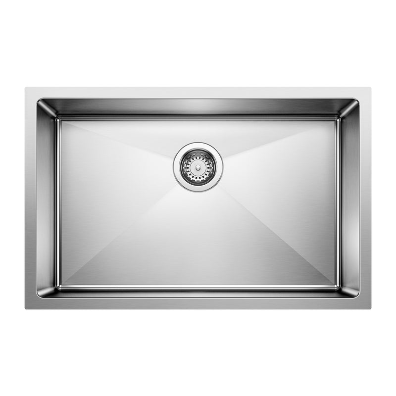 Blanco Quatrus R15 28" Single Bowl Undermount Stainless Steel Kitchen Sink Blanco