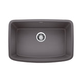 Blanco Valea SILGRANIT 27" Single Bowl Undermount Kitchen Sink Blanco