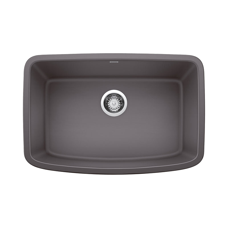 Blanco Valea SILGRANIT 27" Single Bowl Undermount Kitchen Sink Blanco