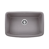 Blanco Valea SILGRANIT 27" Single Bowl Undermount Kitchen Sink Blanco