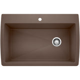 Blanco Diamond SILGRANIT 33.5" Super Single Dual Mount Kitchen Sink Blanco