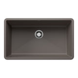 Blanco Precis SILGRANIT 32" Super Single Undermount Kitchen Sink Blanco