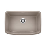 Blanco Valea SILGRANIT 27" Single Bowl Undermount Kitchen Sink Blanco