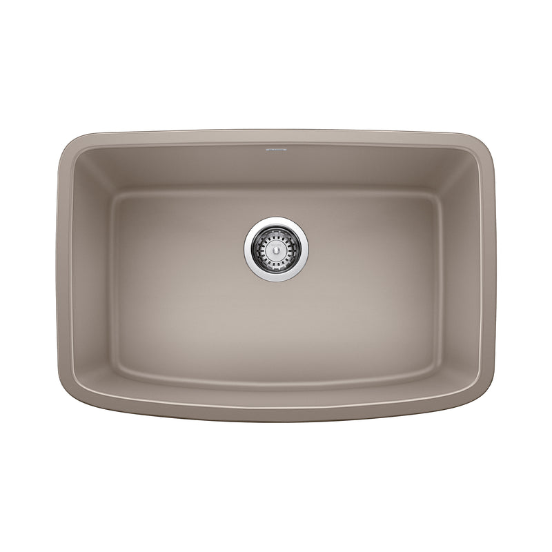 Blanco Valea SILGRANIT 27" Single Bowl Undermount Kitchen Sink Blanco