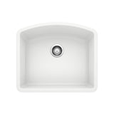 Blanco Diamond SILGRANIT 24" Single Bowl Undermount Kitchen Sink Blanco