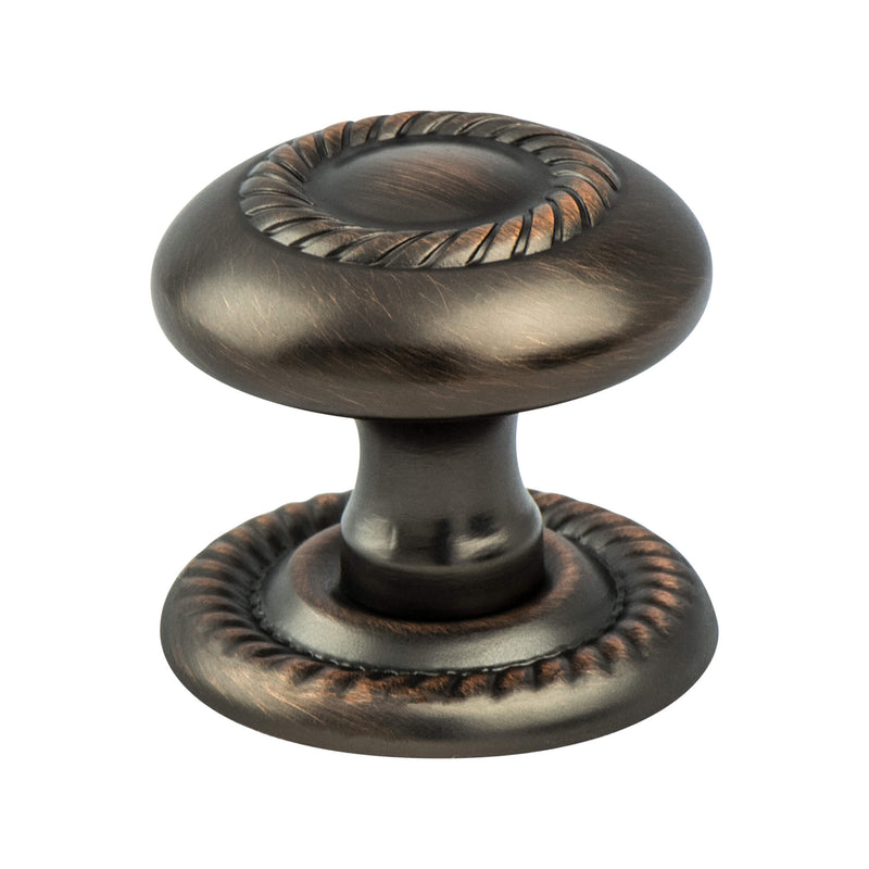 Berenson Advantage One Oiled Bronze Roped Knob Berenson