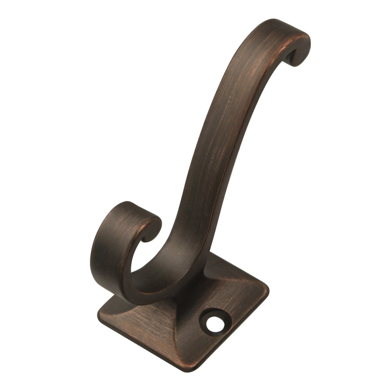 Hickory Hardware Catania Coat Hook Double 3/4 Inch Center to Center Hickory Hardware