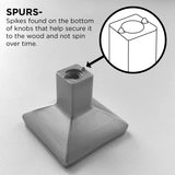 Hickory Hardware Bridges Square Knob 1-3/16 Inch Square Hickory Hardware