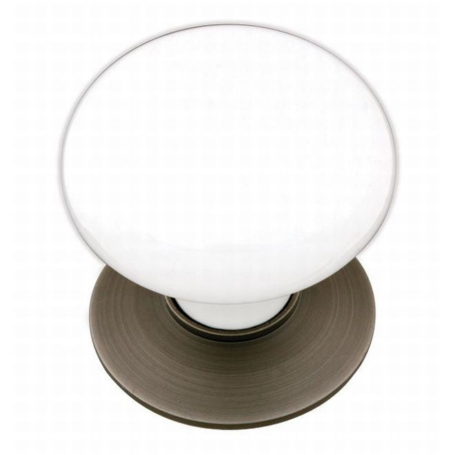 Emtek Ice White Porcelain 1-3/4" Cabinet Knob Emtek