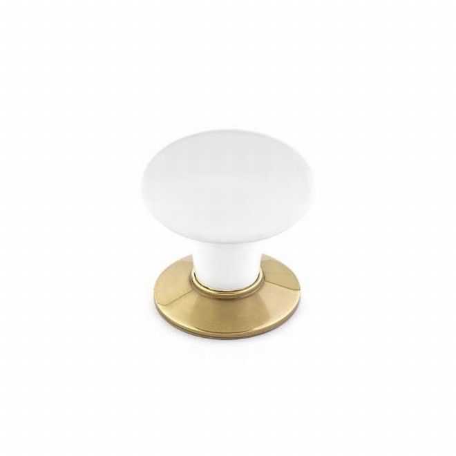 Emtek Ice White Porcelain 1-3/4" Cabinet Knob Emtek