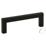 Crown Hardware 4-1/4" Modern Square Cabinet Pull with 3-3/4" Center to Center Crown Hardware