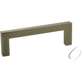 Crown Hardware 4-1/4" Modern Square Cabinet Pull with 3-3/4" Center to Center Crown Hardware