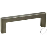 Crown Hardware 4-1/4" Modern Square Cabinet Pull with 3-3/4" Center to Center Crown Hardware