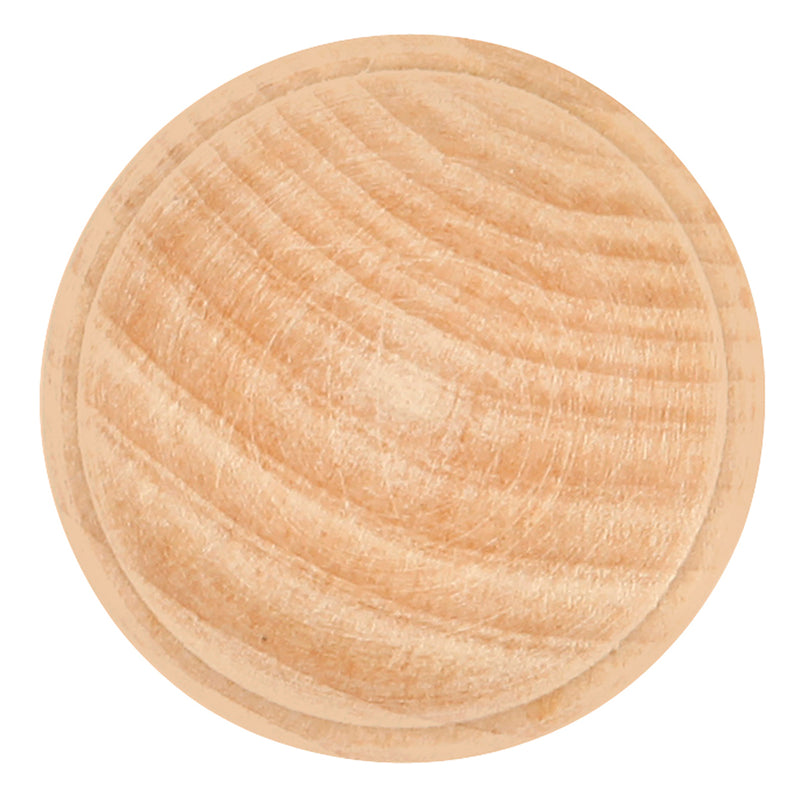 Hickory Hardware Natural Woodcraft Knob 1-1/4 Inch Diameter (2 Pack) Hickory Hardware