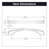 Hickory Hardware Greenwich Pull 5-1/16 Inch (128mm) Center to Center Hickory Hardware