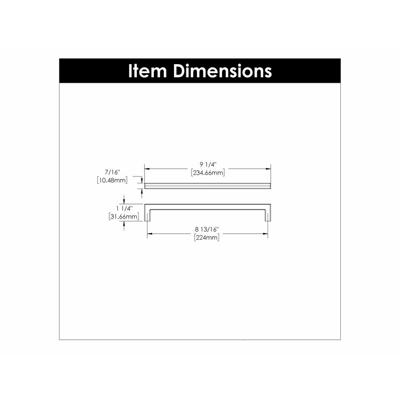 Hickory Hardware Skylight Pull 8-13/16 Inch (224mm) Center to Center Hickory Hardware