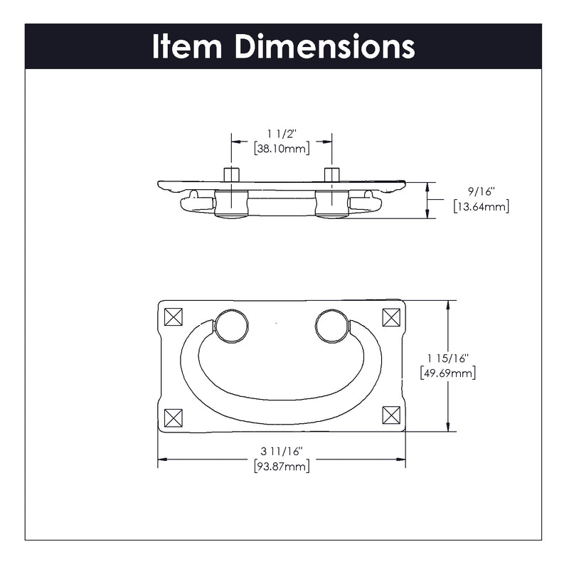 Hickory Hardware Old Mission Bail Pull 1-1/2 Inch Center to Center Hickory Hardware