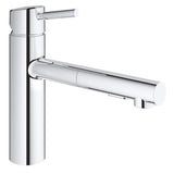 Grohe Concetto Single Handle Pull-Out Kitchen Faucet Dual Spray 1.5 GPM Grohe