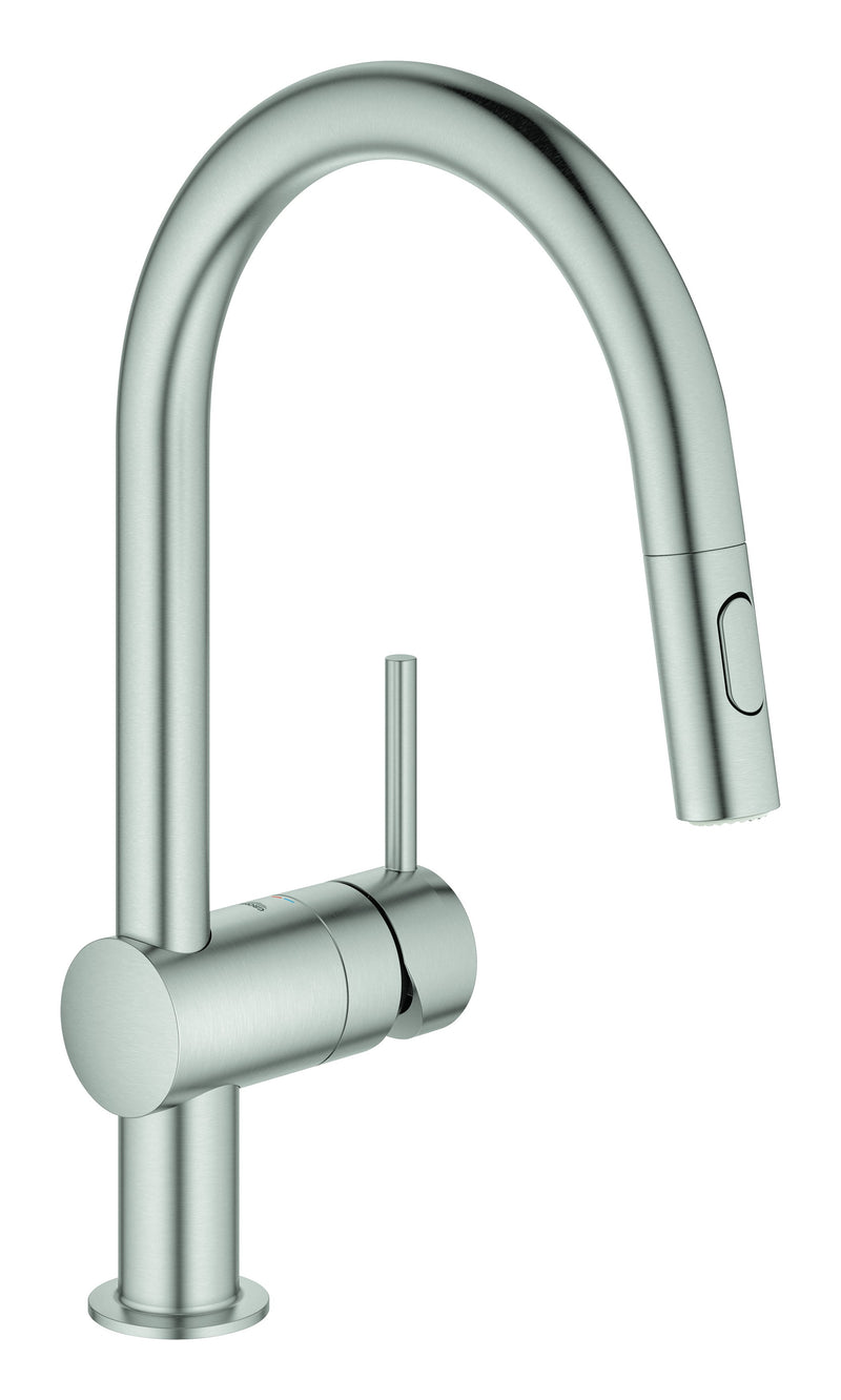 Grohe Minta Single Handle Pull-Down Kitchen Faucet Dual Spray 1.75 GPM Grohe