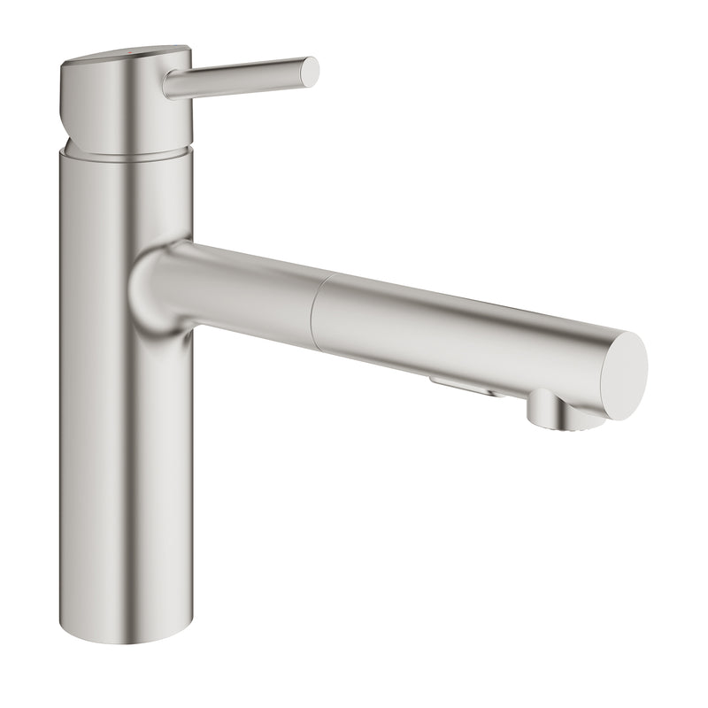 Grohe Concetto Single Handle Pull-Out Kitchen Faucet Dual Spray 1.5 GPM Grohe