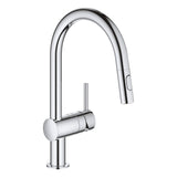 Grohe Minta Single Handle Pull-Down Kitchen Faucet Dual Spray 1.75 GPM Grohe